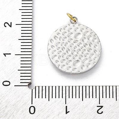304 Stainless Steel Crystal Rhinestone Pendants STAS-E550-24G-1
