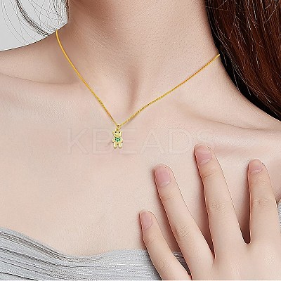 16Pcs 8 Colors Brass Micro Pave Cubic Zirconia Pendants KK-SZ0005-99-1