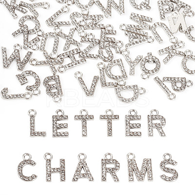 2 Sets Alloy Rhinestone Charms ENAM-TA0008-99P-1