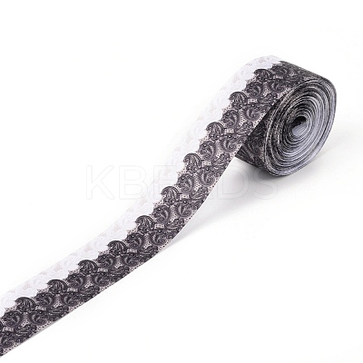 Floral Pattern Printed Grosgrain Ribbon OCOR-I010-04A-1