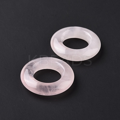 Natural Rose Quartz Pendants G-F728-02D-1