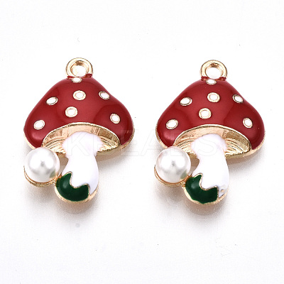 Eco-Friendly Alloy Enamel Pendants X-ENAM-Q437-045-NR-1