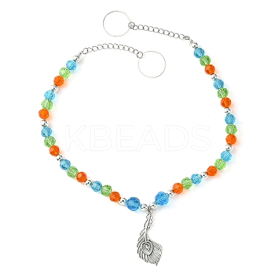 Glass Beaded Curtain Tiebacks Clips AJEW-BA00121-02-1
