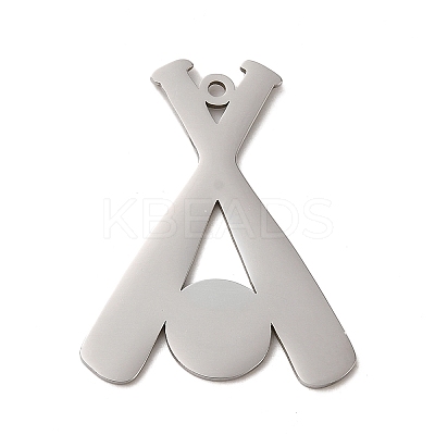 Non-Tarnish 304 Stainless Steel Pendants FIND-Z025-02P-1