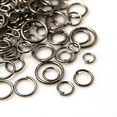 1 Box Iron Open Jump Rings IFIN-X0005-B-B-1