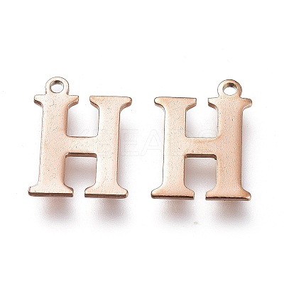PVD Vacuum Plating  304 Stainless Steel Charms LS-STAS-H112-H-RG-1