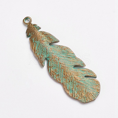 Tibetan Style Alloy Pendants X-PALLOY-F187-43ABG-1