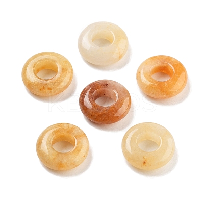 Natural Yellow Aventurine European Beads G-C134-01E-1