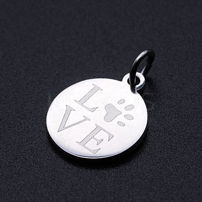 Non-Tarnish 201 Stainless Steel Pet Charms STAS-T049-T677-1-1