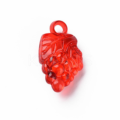 Autumn Theme Transparent Acrylic Pendants MACR-N013-025-1