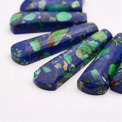 Regalite and Lapis Lazuli Beads Strands G-P298-E01-1