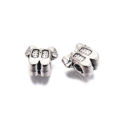 Tibetan Style Alloy Beads TIBE-S314-99AS-RS-1