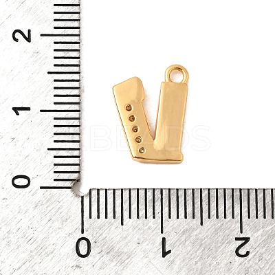 Brass Micro Pave Cubic Zirconia Charms KK-C117-12G-V-1