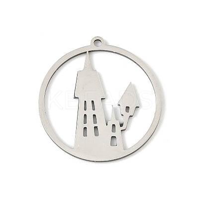 201 Stainless Steel Pendants STAS-G366-02P-10-1
