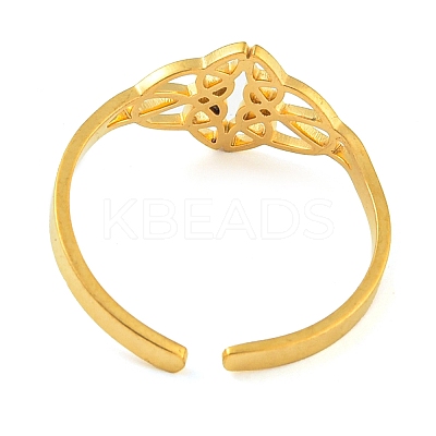 304 Stainless Steel Adjustable Open Rings LS-RJEW-S237-03G-1