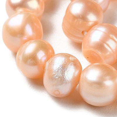 Natural Cultured Freshwater Pearl Beads Strands PEAR-E018-19B-1