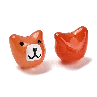 Baking Paint Glass Beads LAMP-I028-02G-1