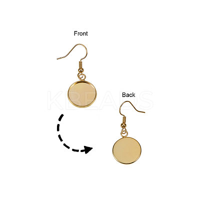 Brass Earring Hooks KK-PH0034-06-1