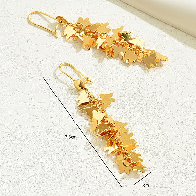 Butterfly Tassel Earrings Fashionable High-end Ear Hooks Women's Accessories XW7141-1