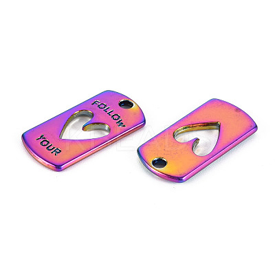 Rainbow Color Alloy Pendants PALLOY-S180-239-NR-1