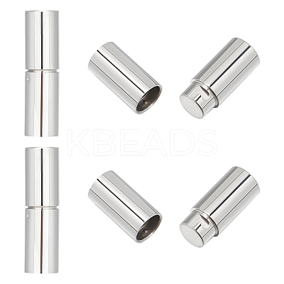 6 Sets 304 Stainless Steel Twist-in Bayonet Clasps STAS-UN0042-82-1