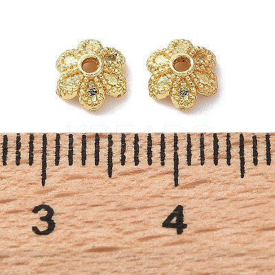 Brass Bead Caps KK-C260-09G-1
