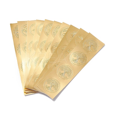 Self Adhesive Gold Foil Embossed Stickers DIY-XCP0002-15A-1