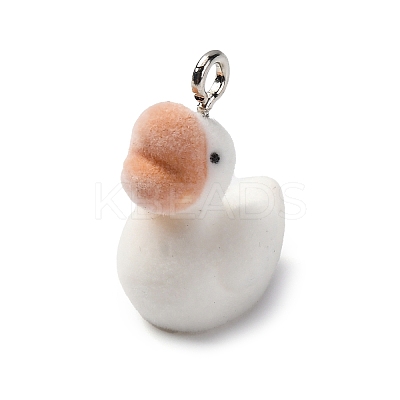 Flocky Resin Pendants FIND-S001-14Q-1