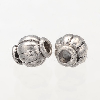 Barrel Tibetan Silver Spacer Beads A575-NF-1