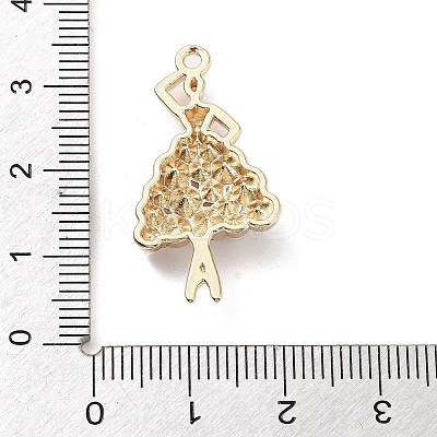 Ballet Dancer Resin Imitation Pearl Pendants FIND-Q097-07G-1