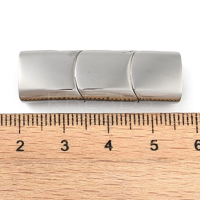 Tarnish Resistant 316 Surgical Stainless Steel Magnetic Clasps with Glue-in Ends STAS-F269-04P-02-1