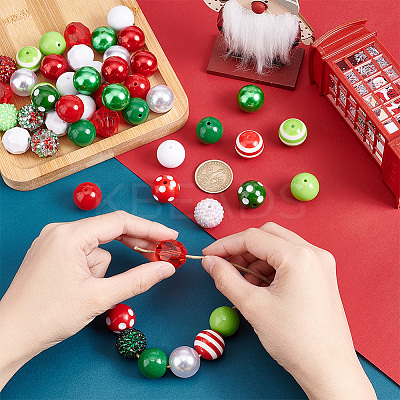 1 Set Mixed Style Acrylic and Resin Beads MACR-PH0001-56B-1