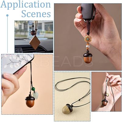 3Pcs 3 Colors Wood Pendants WOOD-NB0002-06-1