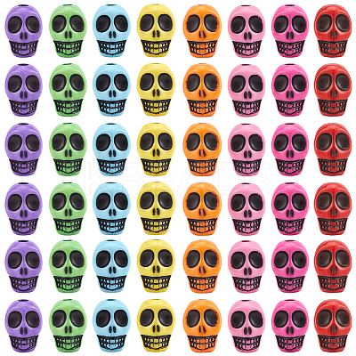 160Pcs Halloween Resin Beads FIND-SC0011-67-1