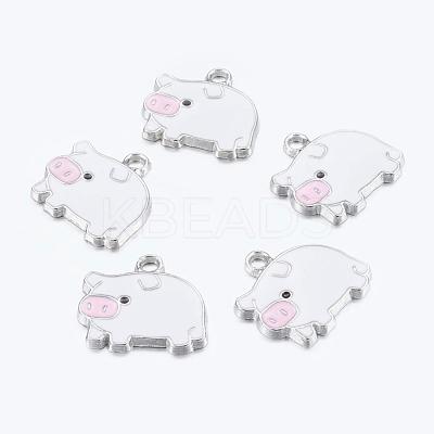 Zinc Alloy Enamel Pendants ENAM-22X18-2-1