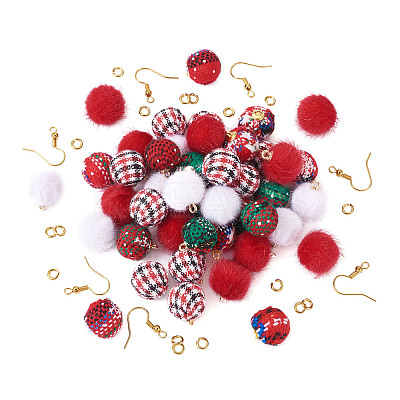 DIY Christmas Style Earring Making Kits DIY-TA0008-88-1