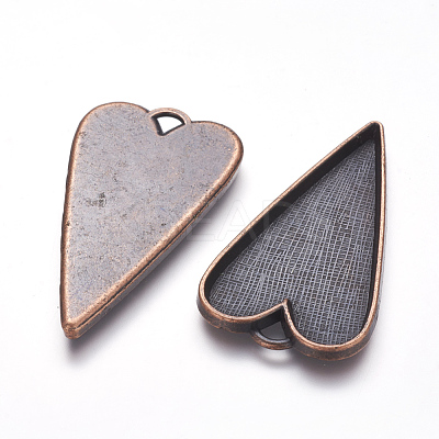Tibetan Style Alloy Big Pendant Cabochon Settings X-RLF11251Y-NF-1