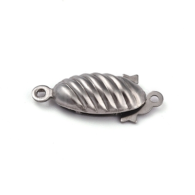 Non-Tarnish 304 Stainless Steel Box Clasps STAS-H151-16P-1