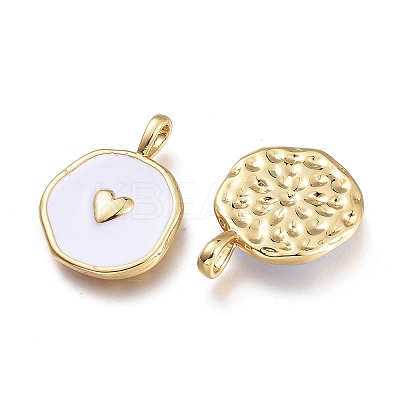 Brass Enamel Pendants LS-KK-K248-04G-1