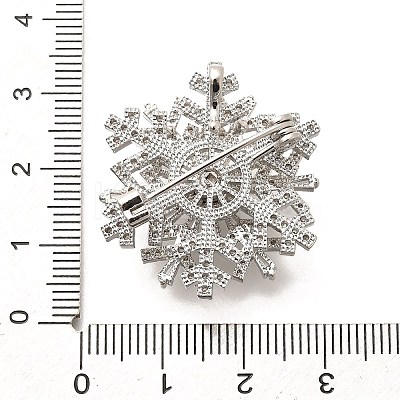 Snowflake Rotatable Brooches for Women JEWB-B023-01P-1