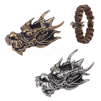 2Pcs 2 Colors Brass Pendants KK-OC0001-58-1