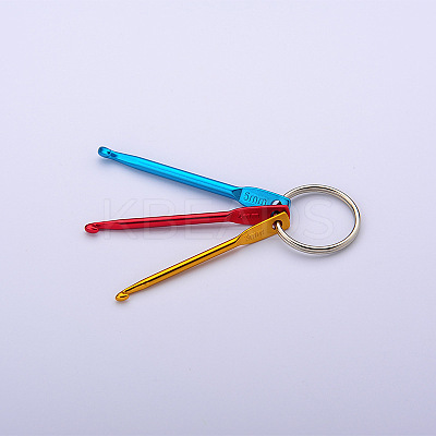 Aluminum Crochet Hooks Keychain LS-PW22062533516-1