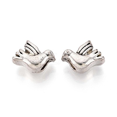 Tibetan Style Alloy Beads TIBEB-T004-03AS-1