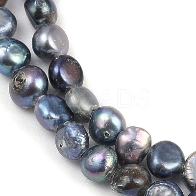 Natural Cultured Freshwater Pearl Beads Strands PEAR-P064-19D-05F-1