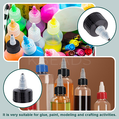 Plastic Twist Bottle Cap SRIB-WH0148-392-1