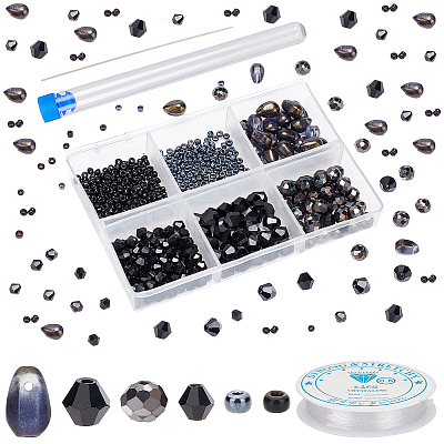 DIY Glass Beads Bracelet Making Kit DIY-PH0006-42-1