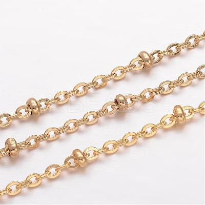 Ion Plating(IP) 304 Stainless Steel Cable Chains CHS-K004-13G-0.5mm-1