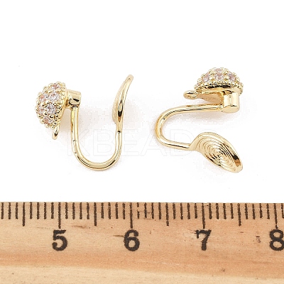 Brass Clip-on Earring Findings LS-KK-K371-27B-G-1