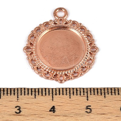 Zinc Alloy Pendant Settings for Cabochon & Rhinestone LS-KHDZ-PALLOY-A15290-RG-1