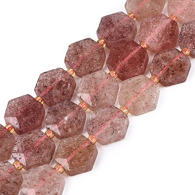 Natural Strawberry Quartz Beads Strands G-N368-01A-13-1